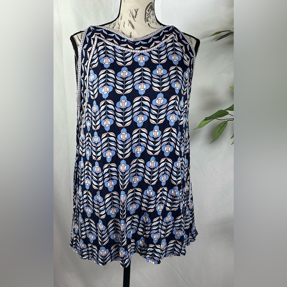 Max Edition Navy and Pink Petite Top - Picture 10 of 12